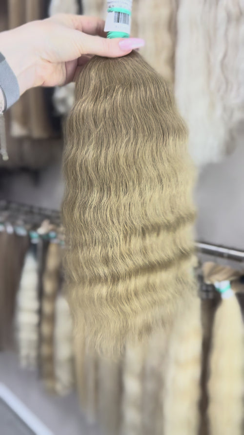 Raw Hair Extensions - Processed (Wavy - Color 24 -46 cm -116 gr - 318/168)