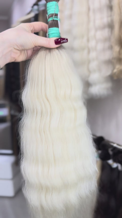 Raw Hair Extensions - Processed (Wavy - Color ombre -58 cm -147 gr - 201/234)