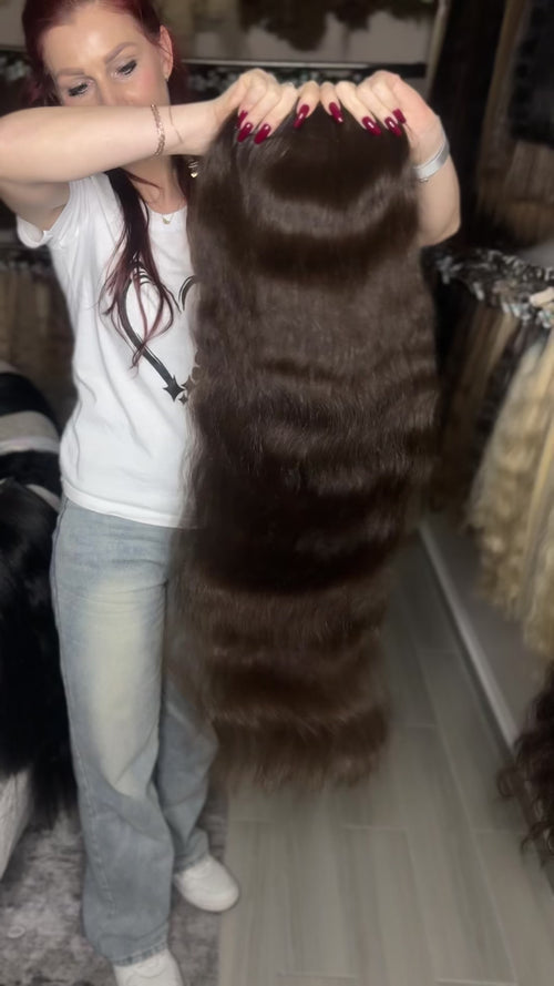 Baby Hair Extensions - Processed (wavy - Color 3 -100 cm -203 gr - 382/i)