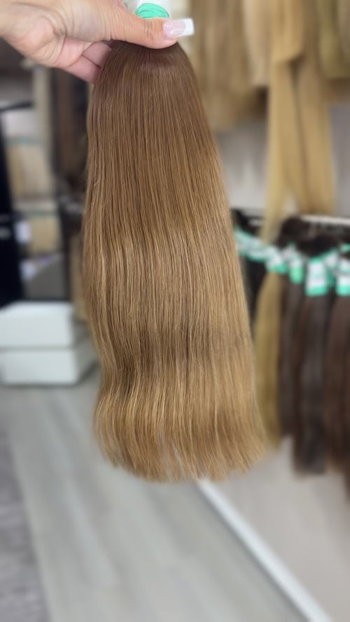 Raw Hair Extensions - Processed (Straight - Color 8 -44 cm -122 gr - 2954/212t)