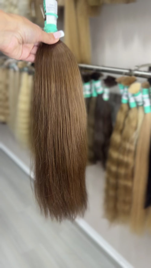 Raw Hair Extensions - Processed (Straight - Color 6 -54 cm -112 gr - 3926/215t)