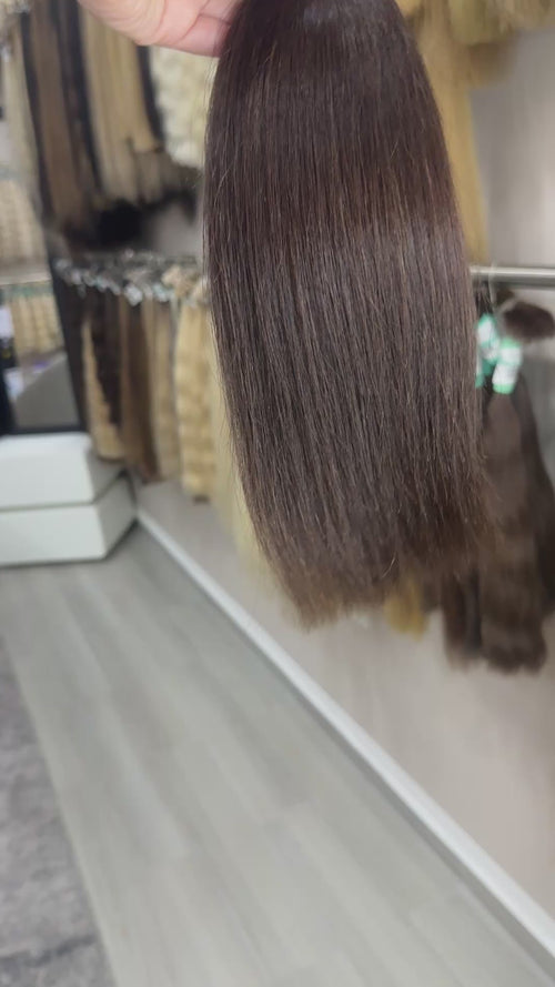 Raw Hair Extensions - Processed (Straight - Color 2 -41 cm -91 gr - 2866/212t)