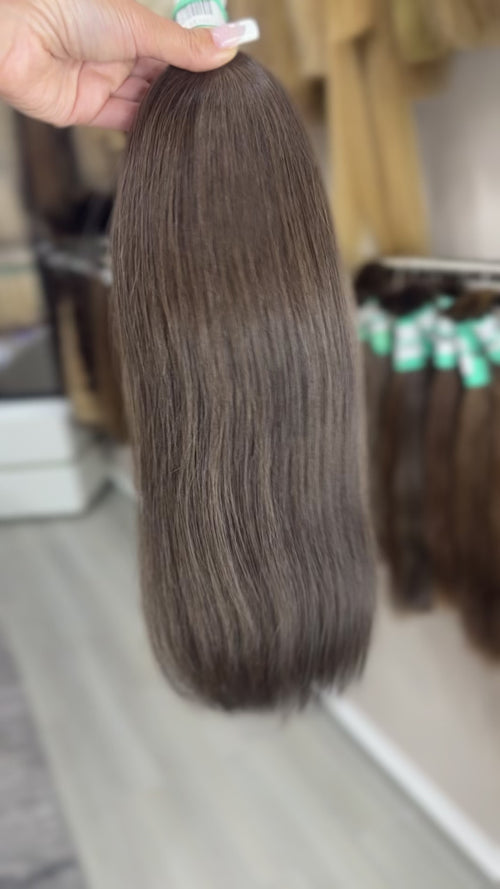 Raw Hair Extensions - Processed (Straight - Color 3 -42 cm -83 gr)