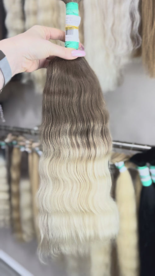 Ombre Hair  - Processed (Wavy - Color 0 -55 cm -100 gr)