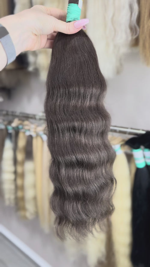 Raw Hair Extensions - Processed (wavy - Color 3 -54 cm -147 gr - 294/234)