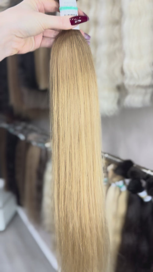 Genius Weft Hair Extensions - Processed (Straight - Color ombre -55 cm -97 gr - 4040)