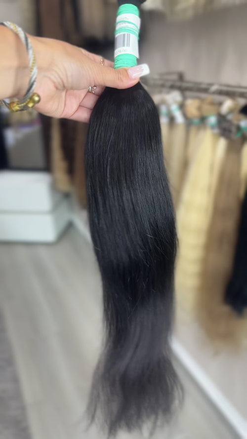 Raw Hair Extensions - Processed (straight - Color 1 -51 cm -98 gr - 232/227v)