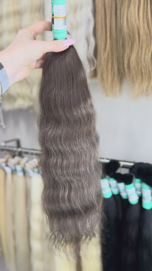 Raw Hair Extensions - Processed (wavy - Color 3b -55 cm -144 gr - 291/234)