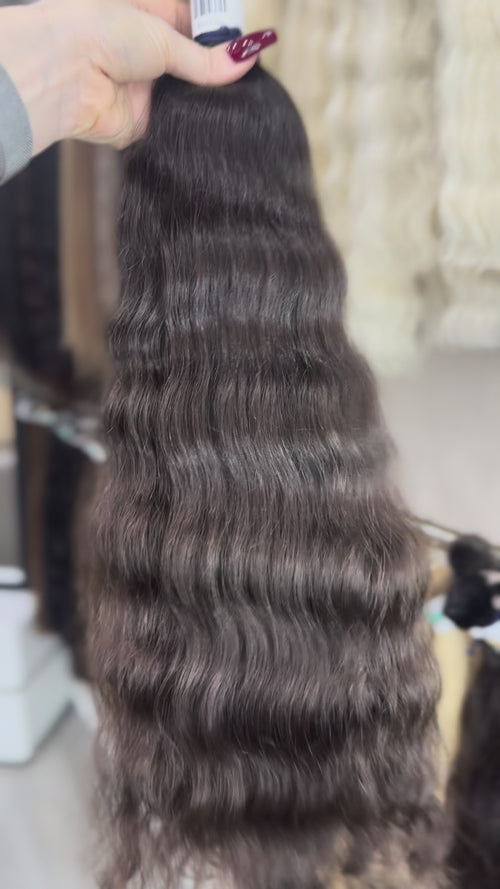 Baby Hair Extensions - Processed (wavy - Color 1b -60 cm -169 gr - 368/i)