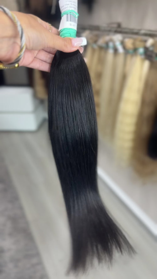 Raw Hair Extensions - Processed (Straight - Color 1 -48 cm -104 gr - 7764/226v)
